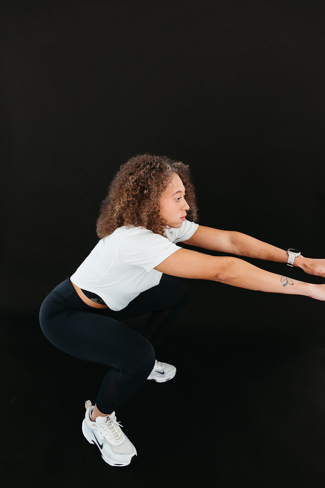 Woman doing a squat