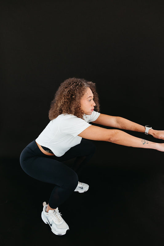 Woman doing a squat